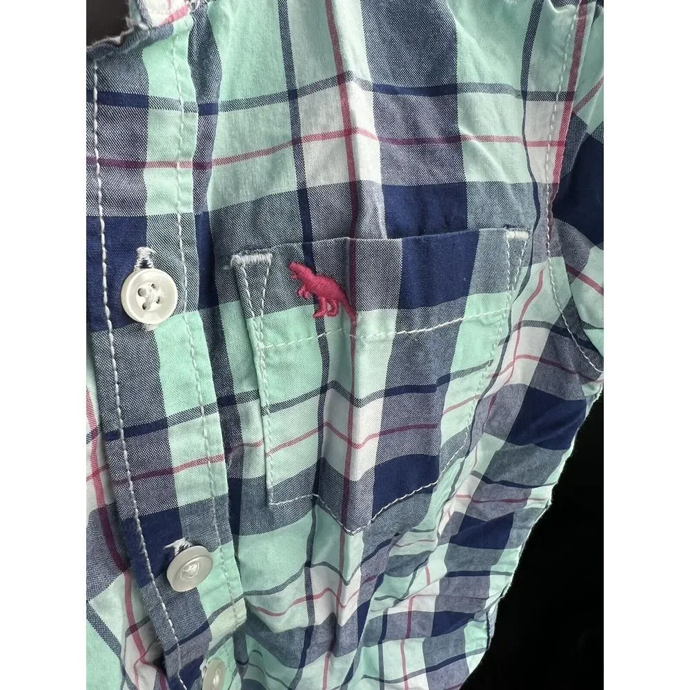 CARTERS Toddler Boys Plaid Shirt ~‎ Size 18 months Spring Easter